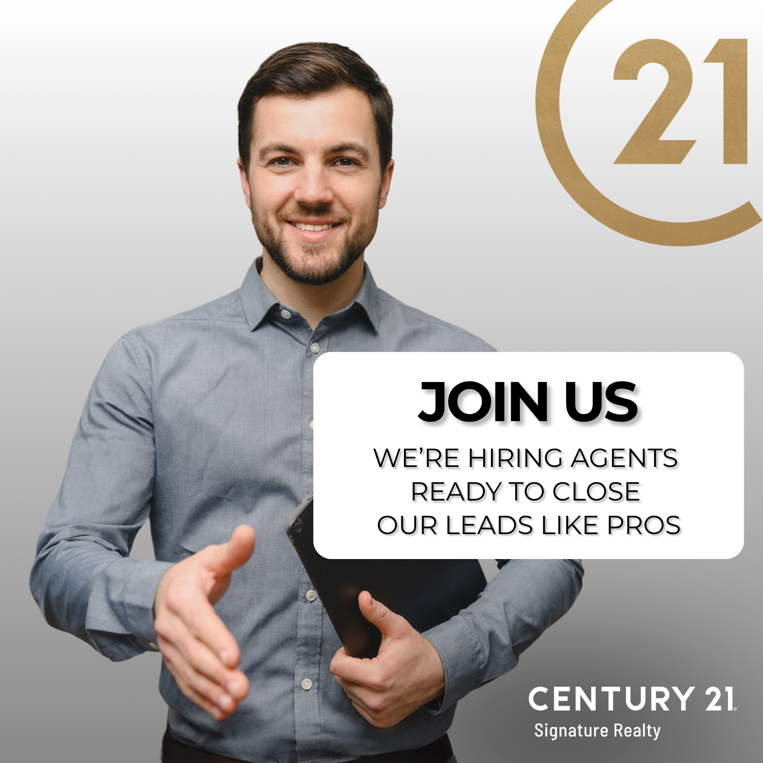 Recruiting ad designed by our Creative Director